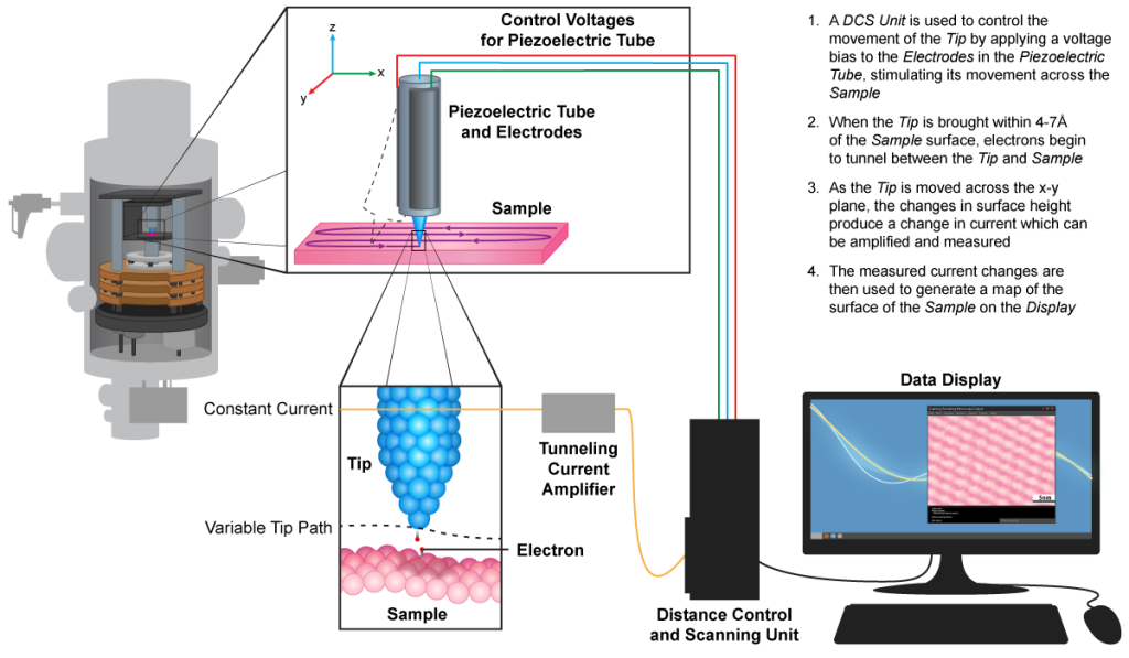 Scanning Tunneling Microscope Mechanism. 
