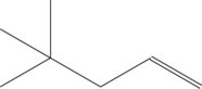 \chemfig{-[:-30](-[:90])(-[:-150])-[:-30]-[:30]=[:-30]}