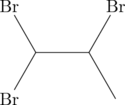 \chemfig{Br-[:-60](-[:-120]Br)-(-[:-60])-[:60]Br}