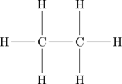 \chemfig{H-C(-[:90]H)(-[:-90]H)-C(-[:90]H)(-[:-90]H)-H}