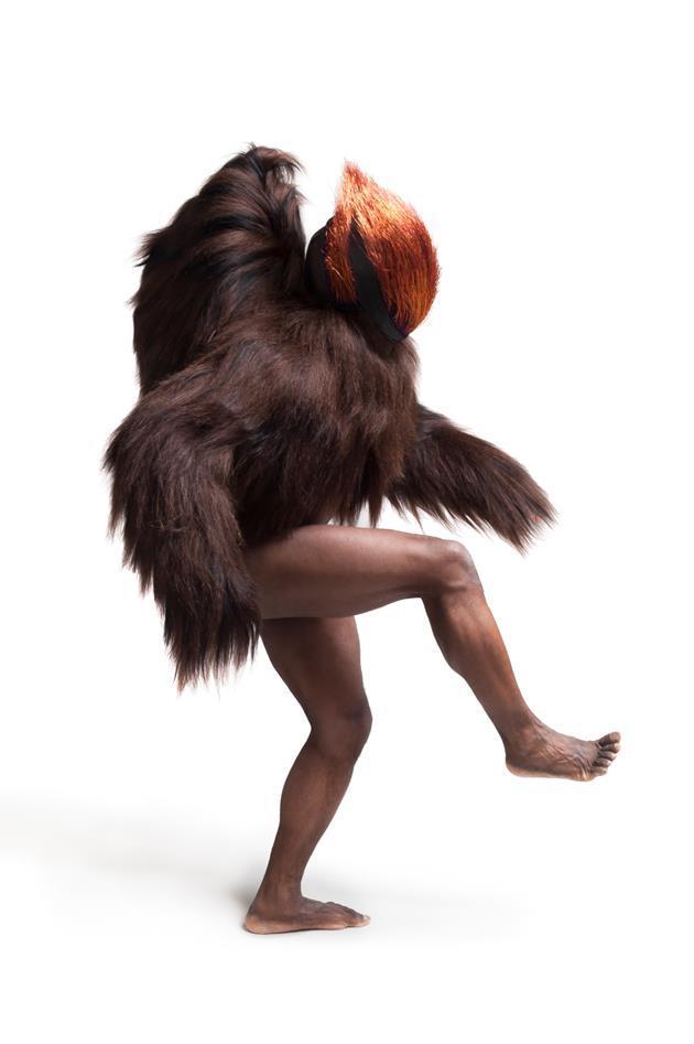 A person in a furry garment

Description automatically generated