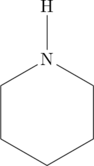 \chemfig{*6(----N(-H)--)}