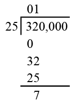 Long division step 8