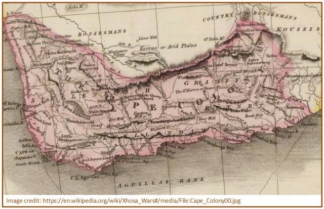 Old map of Cape Colony