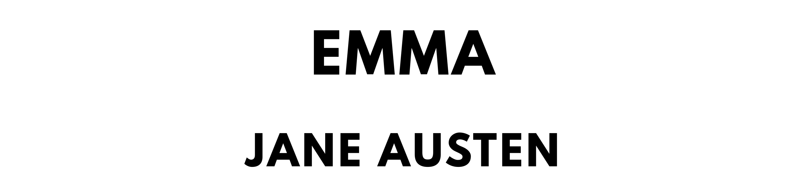 The titlepage for the Standard Ebooks edition of Emma, by Jane Austen