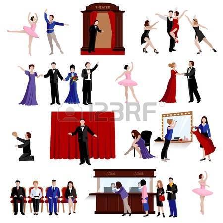Image result for teatro e spettatori disegni