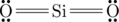\chemfig{\Lewis{2:6:,O}=Si=\Lewis{2:6:,O}}