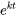 e^{kt}