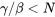 \gamma/\beta\lt N