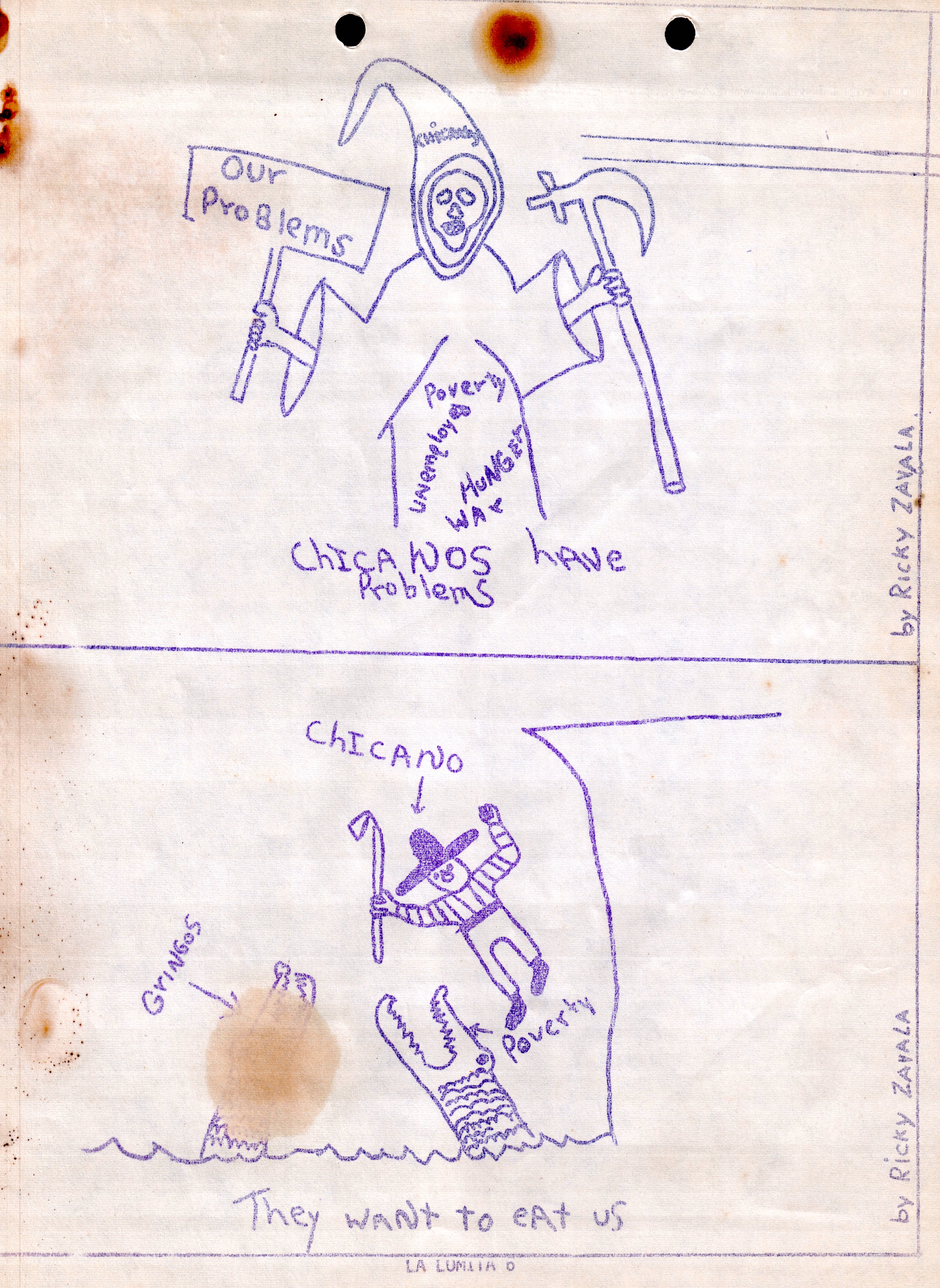 A political cartoon from La Lomita de Libertad!