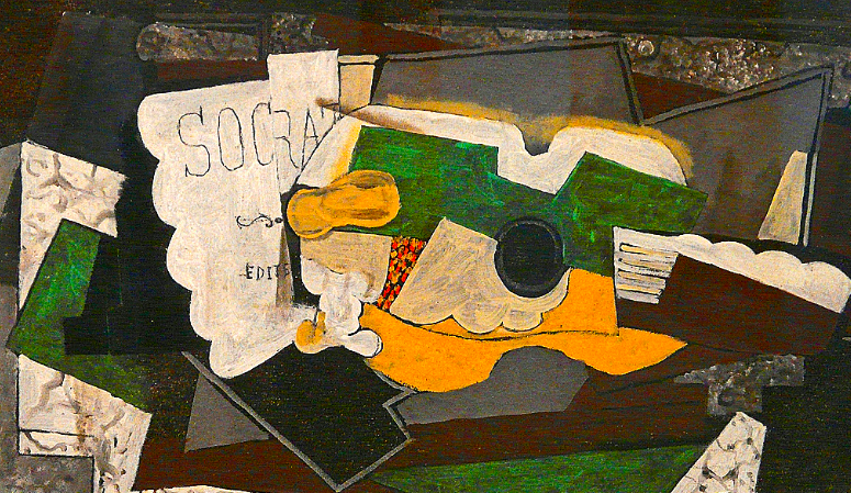 Georges Braque, “Guitar and glass" 