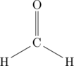 \chemfig{H-[:30]C(=[:90]O)-[:-30]H}