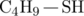 \chemfig{\ce{C4H9}-\ce{SH}}