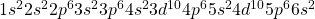 1s^22s^22p^63s^23p^64s^23d^{10}4p^65s^24d^{10}5p^66s^2