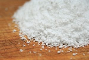 Pile of kosher salt.