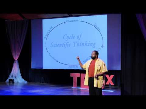 Thumbnail for the embedded element "The scientific method is crap: Teman Cooke at TEDxLancaster"