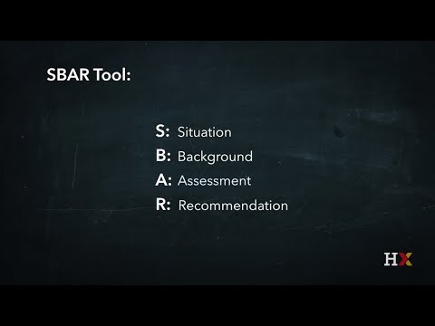 Thumbnail for the embedded element "SBAR Tool Overview and Example"