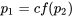 p_1=cf(p_2)