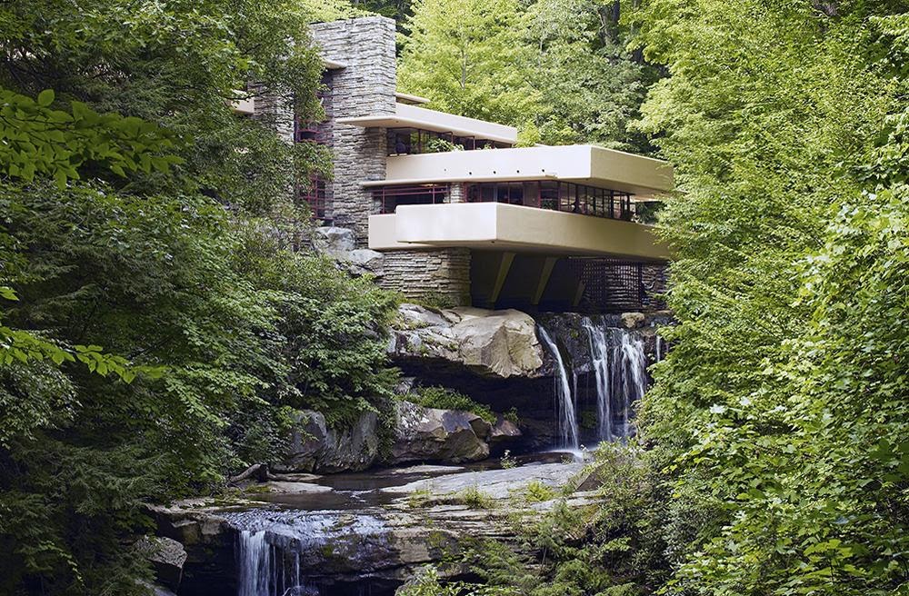 Frank Lloyd Wright,  Fallingwater (aka Kaufmann Residence), Bear Run, Pennsylvania (photo: Carol M. Highsmith archive, Library of Congress #LC-DIG-highsm-04261)