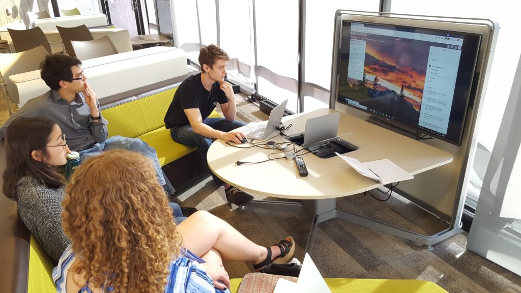 Students on the GCIEL development team launch a Scrum sprint for the Uncle Sam Plantation VR project.