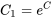 C_1=e^{C}
