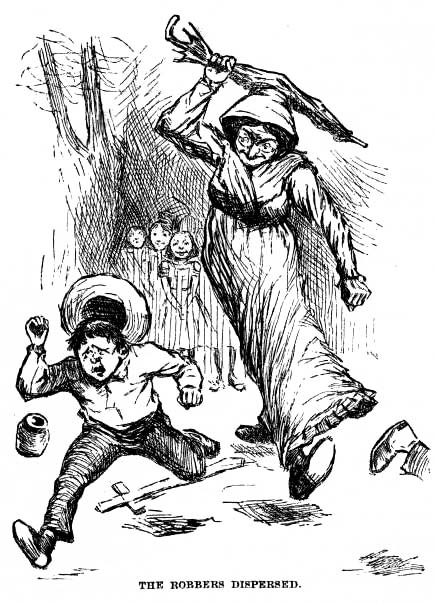 the robbers dispersed.