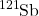 \ce{^121Sb}