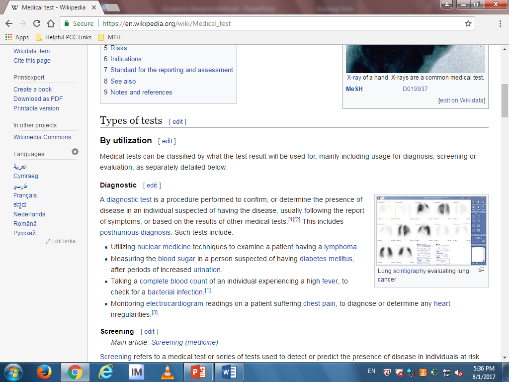 Screenshot of a Wikipedia article.