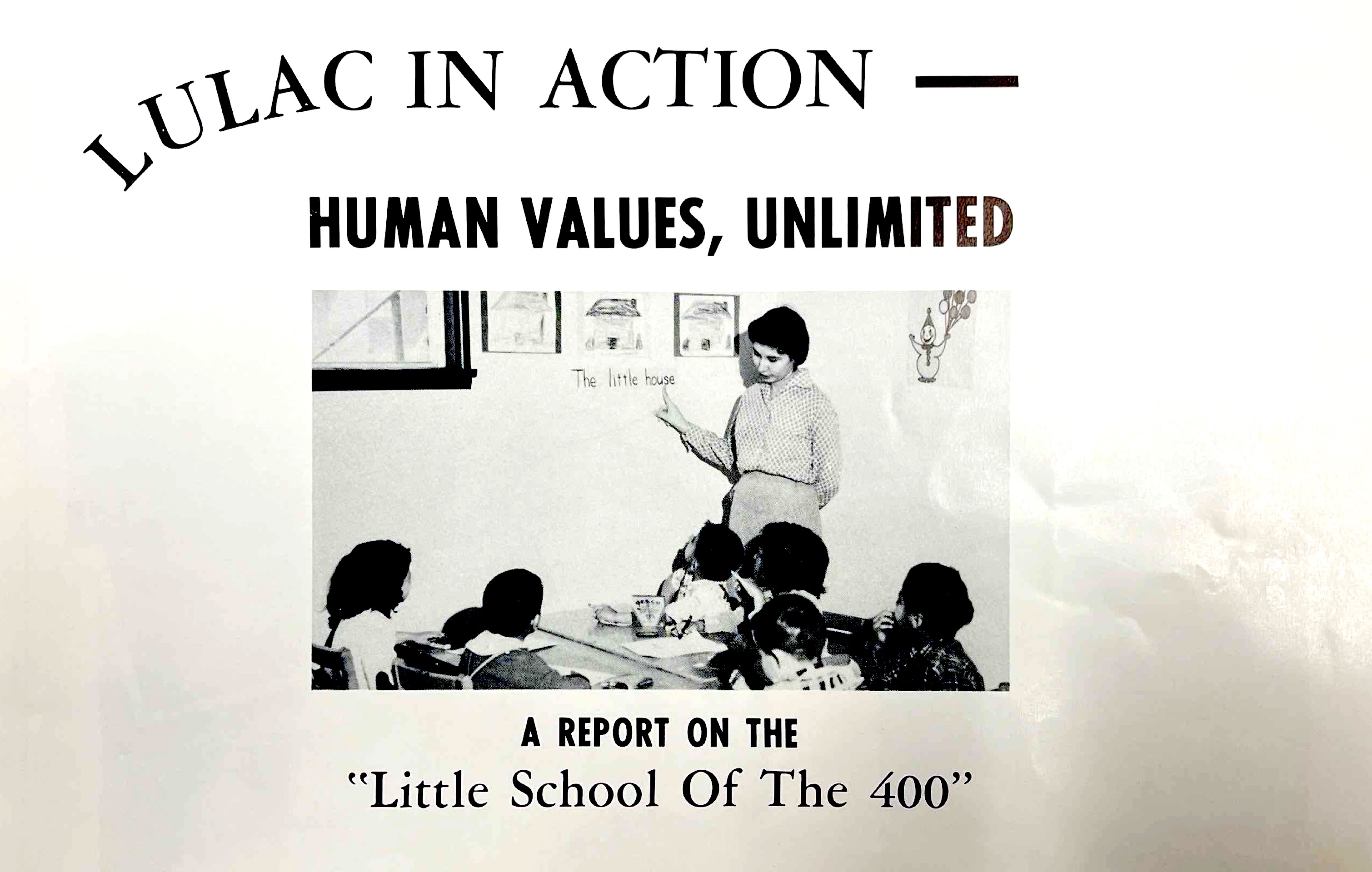 The cover of the Little School of the 400 pamphlet