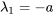 \lambda_1=-a