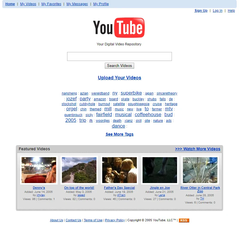 Youtube First version