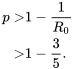 \begin{align*} p\gt &1-\frac{1}{R_0}\\ \gt& 1 - \frac{3}{5}. \end{align*}