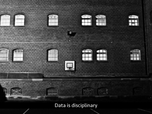 Text: Data is disciplinary