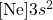 [\ce{Ne}]3s^2
