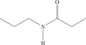 \chemfig{-[:-30]-[:30]-[:-30]N(-[:-90]H)-[:30](=[:90]O)-[:-30]-[:30]}