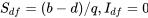 S_{df} = (b -d)/q, I_{df} = 0