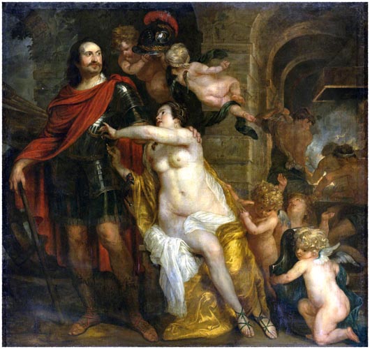 Mars Receives Weapons from Venus and Vulcan, Thomas Willeboirts Bosschaert