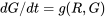 dG/dt=g(R,G)