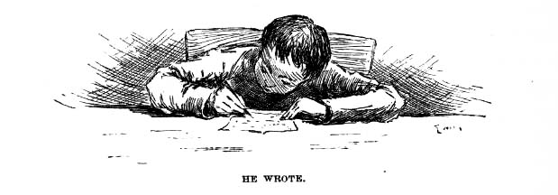 He wrote.