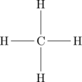 \chemfig{H-C(-[:90]H)(-[:-90]H)-H}