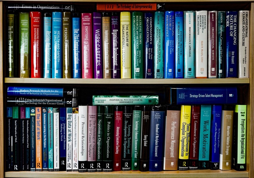Books in book shelf