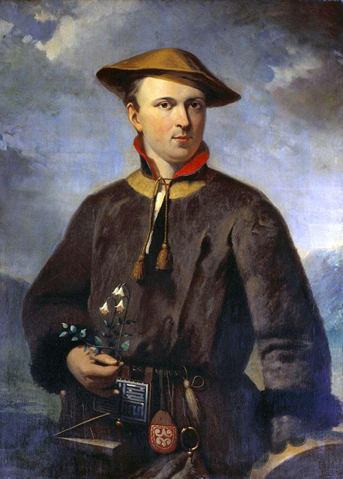 Swedish botanist, zoologist, and physician Carolus Linnaeus developed a new system for categorizing plants and animals. In this 1853 portrait by Hendrik Hollander, Linnaeus is holding a twinflower, named Linnaea borealis in his honor.