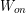 W_{on}