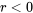 r\lt 0