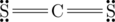 \chemfig{\Lewis{2:6:,S}=C=\Lewis{2:6:,S}}