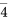 \overline{4}