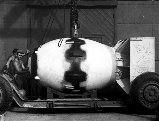 Fat Man Being Readied.