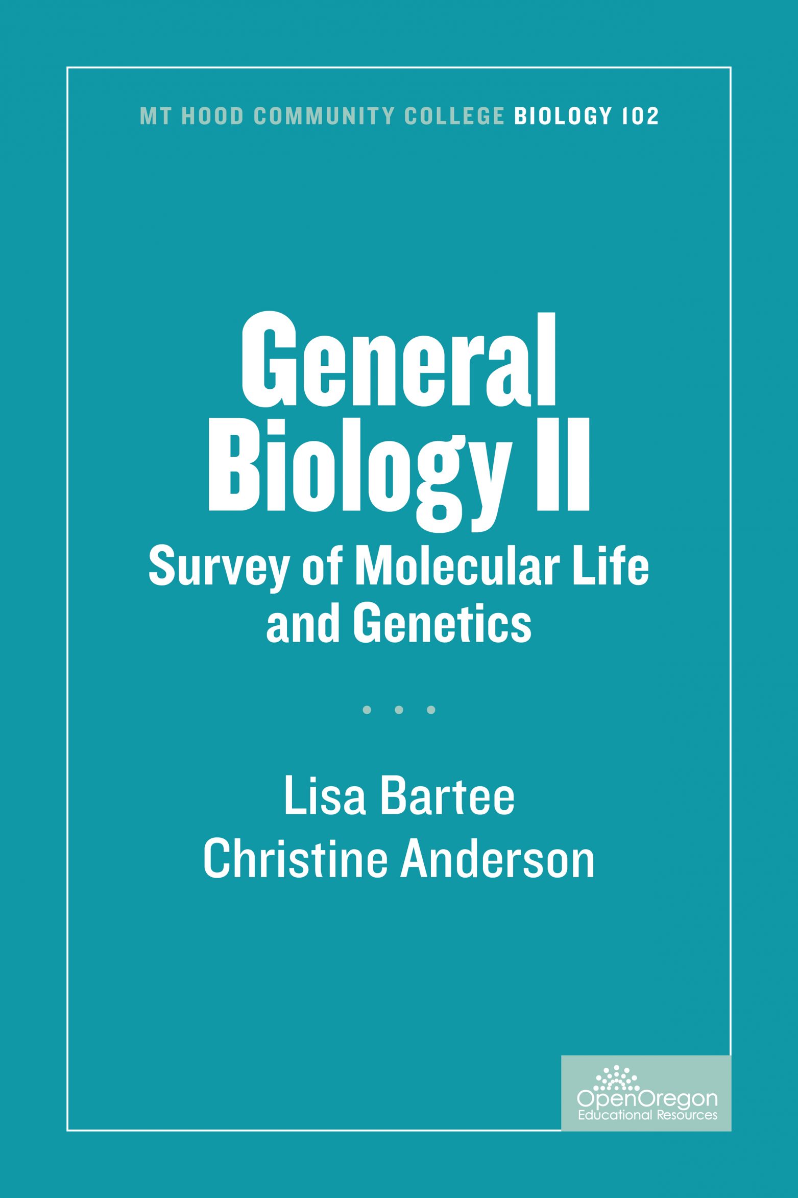 Mt Hood Community College Biology 102