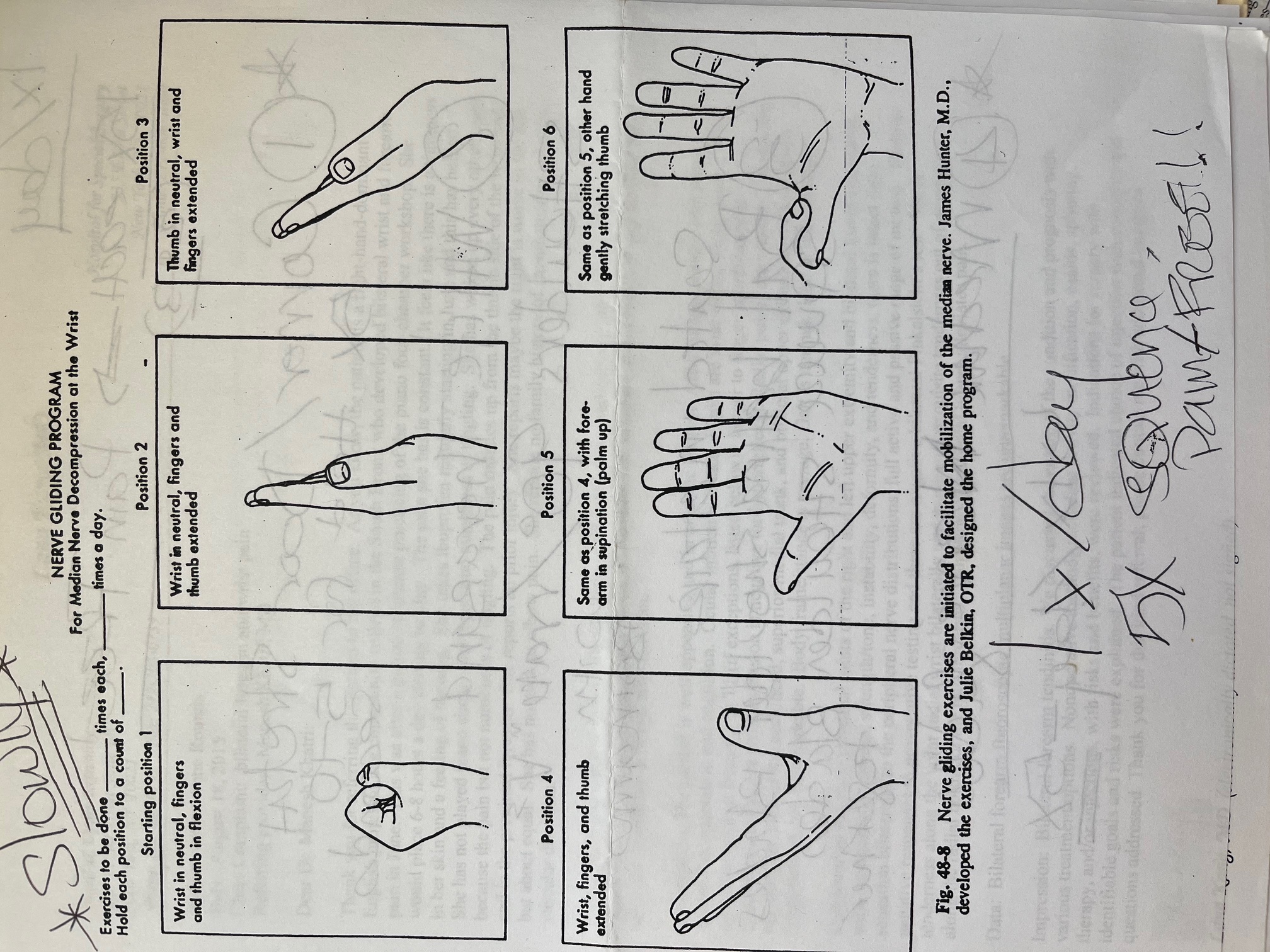 Median Nerve Glide Program