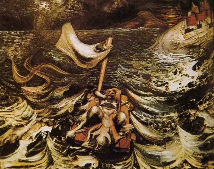 David Alfaro Siqueiros, Birth of Fascism. Shown above is a woman giving birth to a monster which represents fascism in this painting. 
